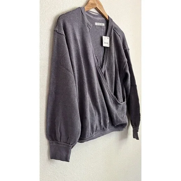 Free People, Anyway Tee- Misty Plum, Size Small. New. - Picture 6 of 7